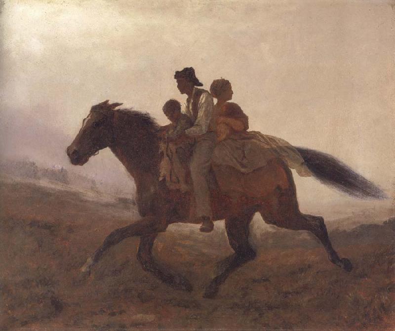 Eastman Johnson A Ride for Liberty oil painting image